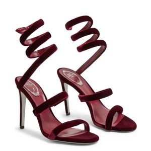 Beautiful Rene Caovilla velvet heels